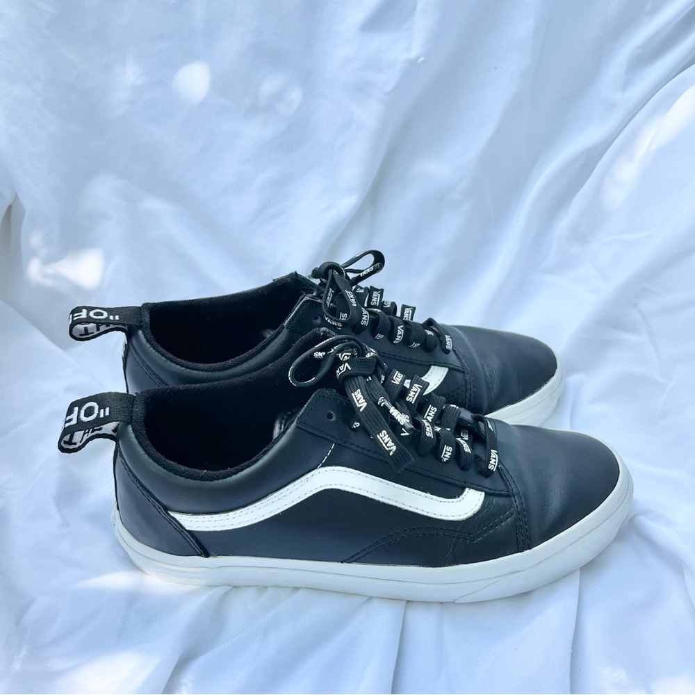 VANS | OLD SKOOL LEATHER SKATE SHOES OTW LETTER WEBBING MENS 7.5 WOMENS 9 - Picture 6 of 9